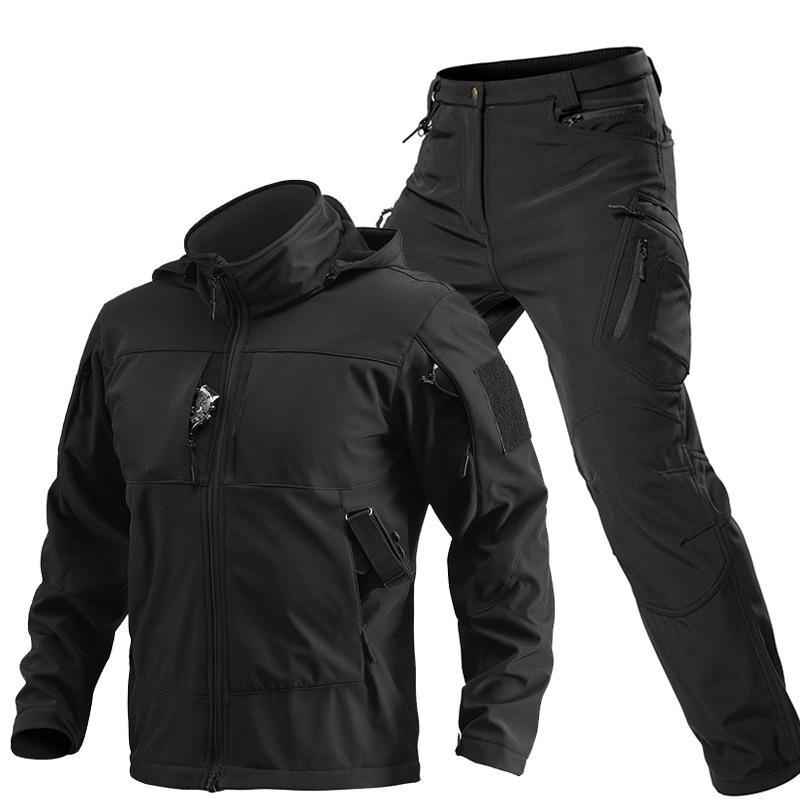 남성용 야외 전술 소프트쉘 슈트 후드 풀 지퍼 재킷 카 - Hunting Outdoor Pants 리뷰 및 가격