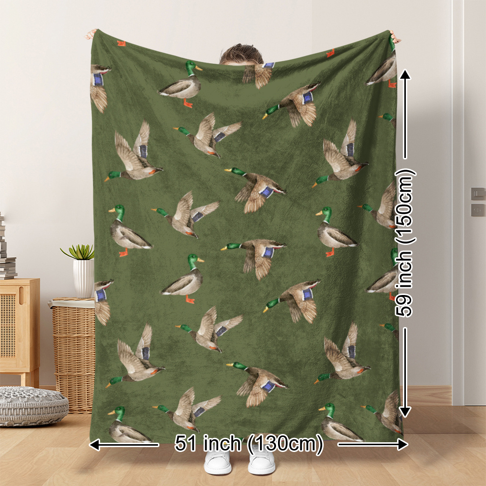 말라드 덕 플리스 담요 사냥 야외 프린트 담요 부드럽고 - Outdoor Hunting Gifts 리뷰 및 가격