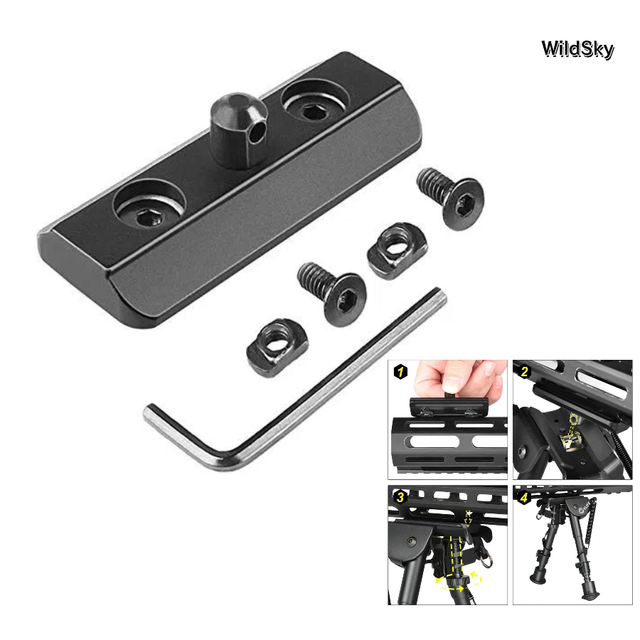 WildSky M-lok 마운트 Picatinny Bi - Bipod Rifle Mount 리뷰 및 가격