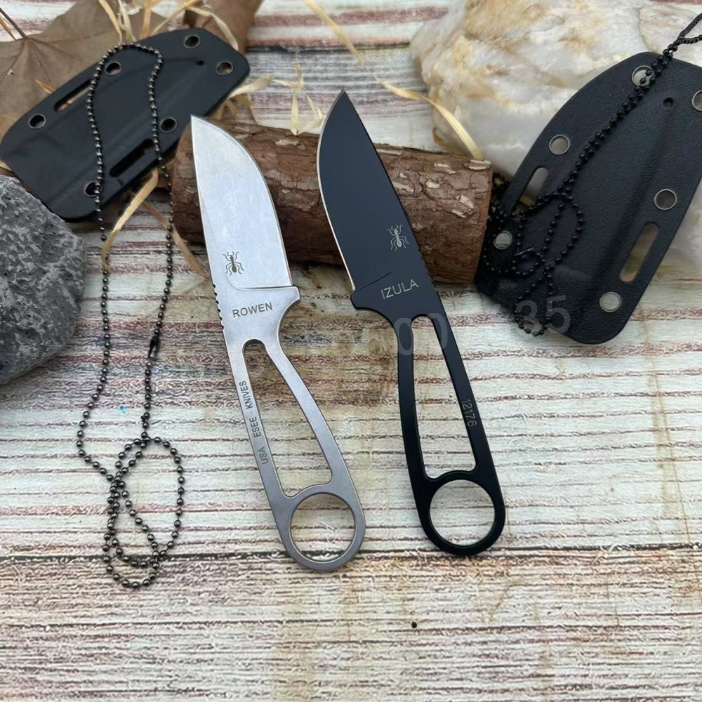 IZULA 고강도 직선 칼 D2 강철 처리 야외 캠핑  - Outdoor Hunting Gifts 리뷰 및 가격