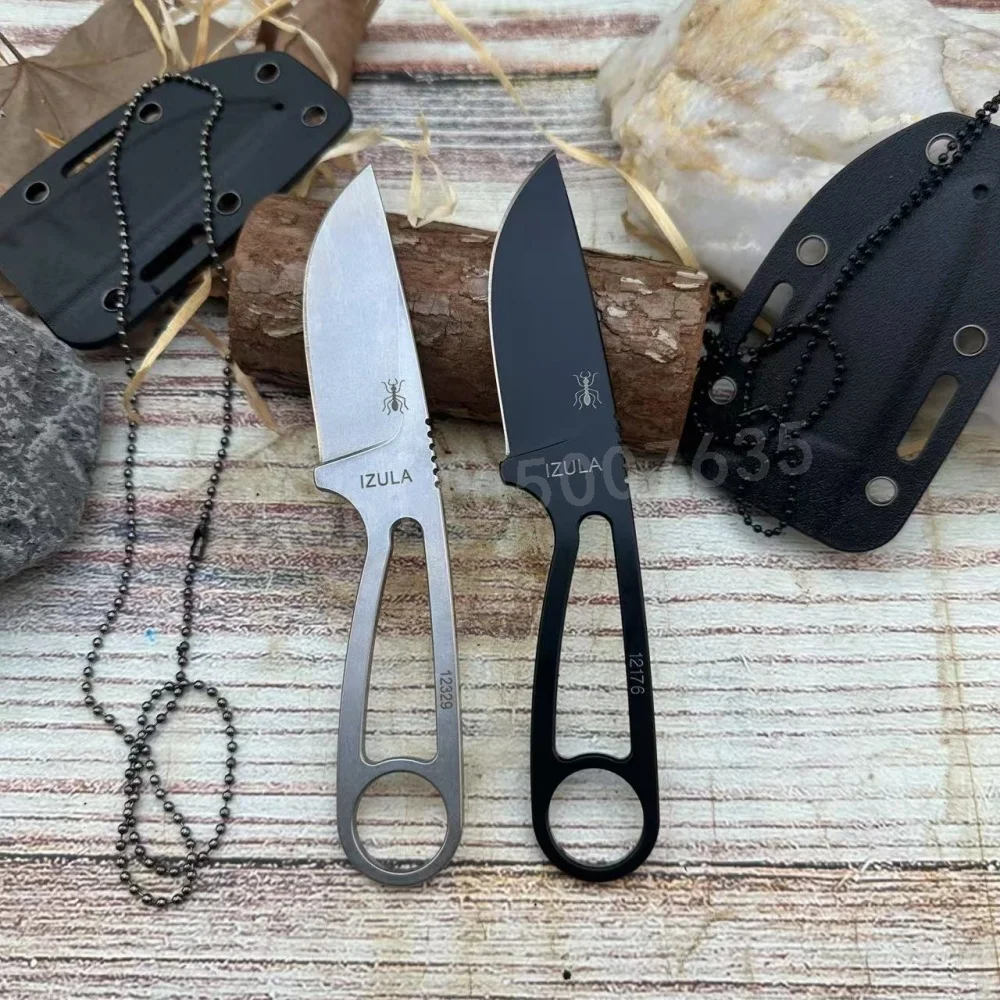 IZULA 고강도 직선 칼 D2 강철 처리 야외 캠핑  - Outdoor Hunting Gifts 리뷰 및 가격
