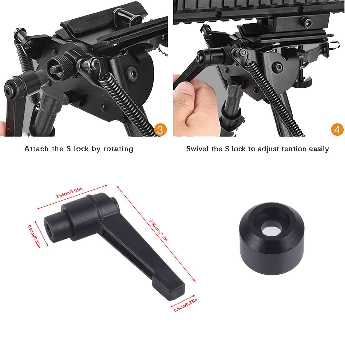 전술 빠른 조정 회전 해리스 바이포드 피벗 잠금 소총  - Bipod Rifle Mount 리뷰 및 가격