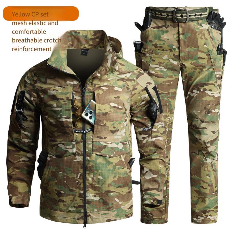 남성용 카모플라주 전술 장비 세트 후드형 통기성 립스탑 - Hunting Outdoor Pants 리뷰 및 가격